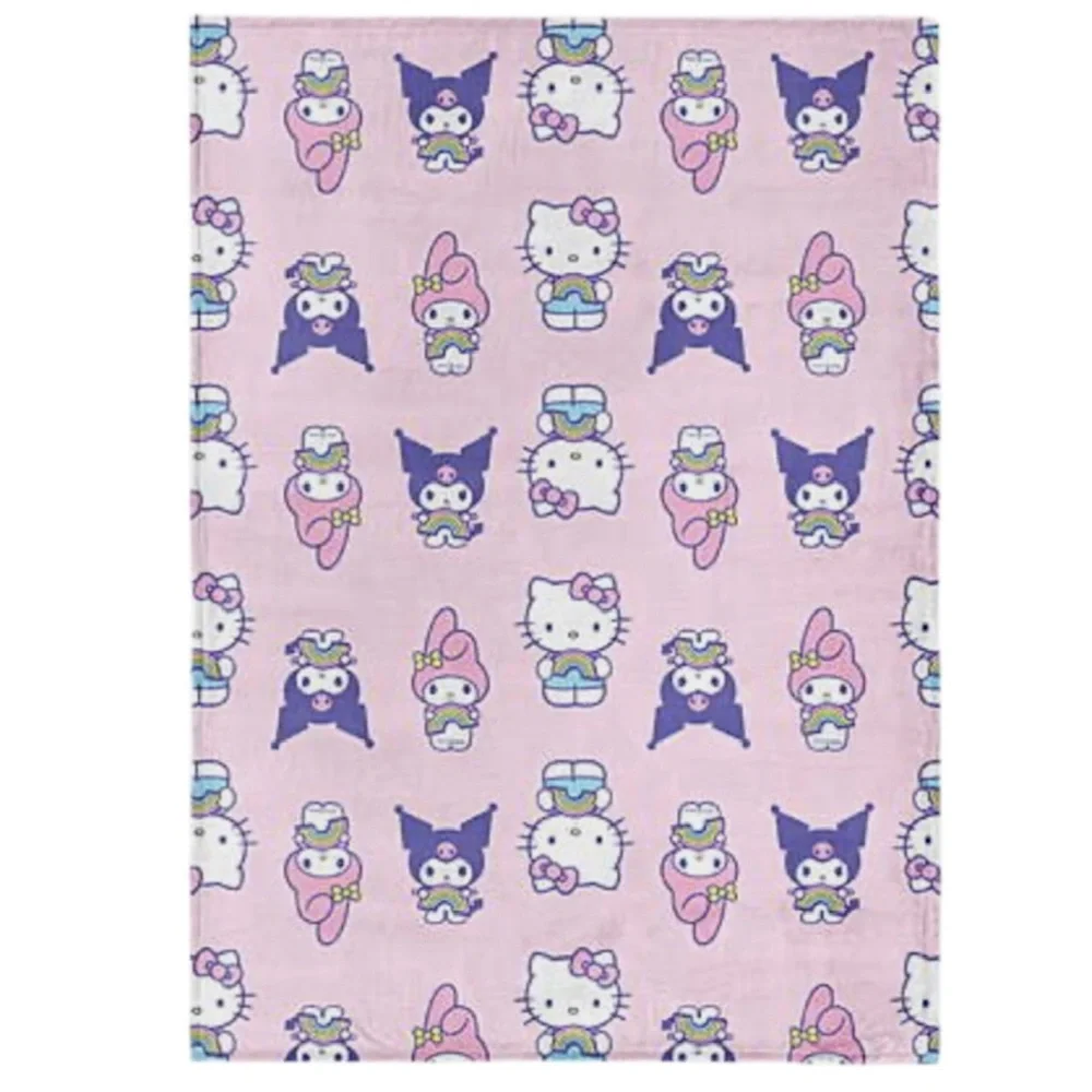 Hello Kitty “Sharing Sweet” Ultra Fine Faux Fur Throw (NWT)
